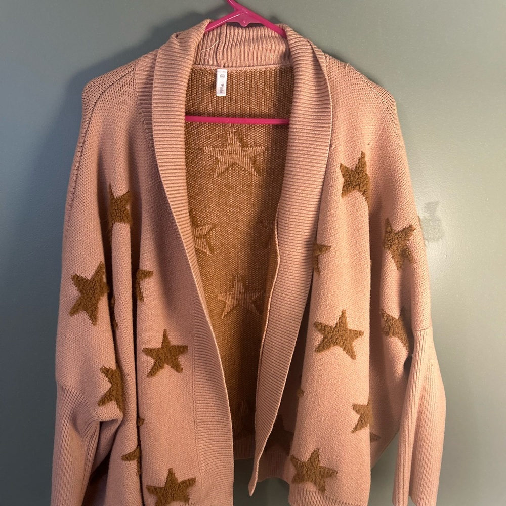 Cavenders Western Beige Star Cardigan